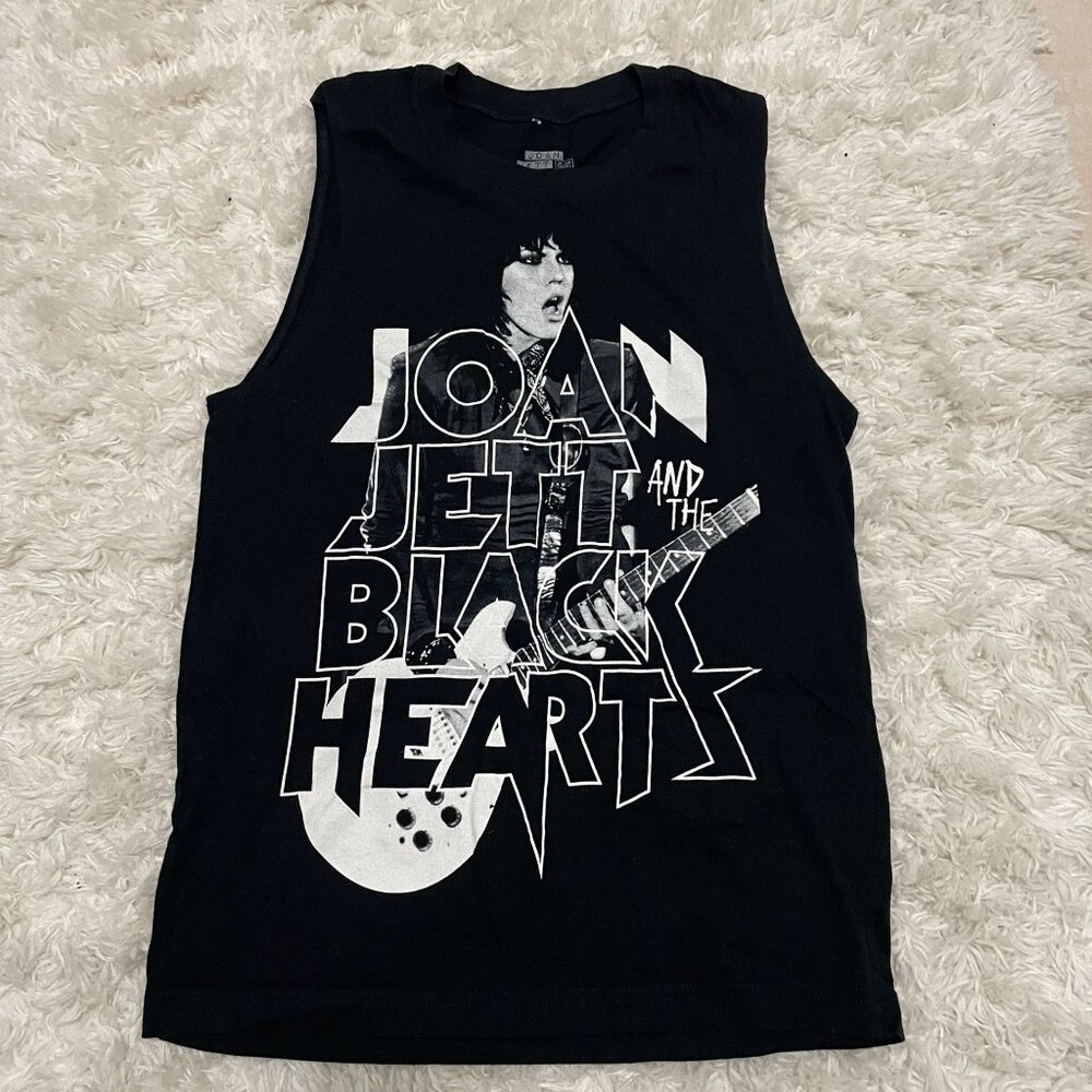 JOAN JETT Black Hearts 2022 Tour Unisex Small Black Sleeveless Tank Top